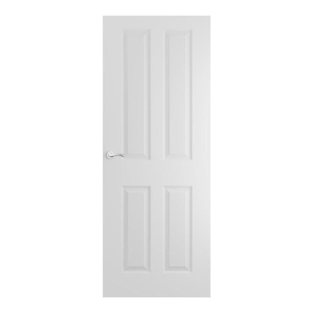 Donnington White Smooth 4 Panel Moulded Door