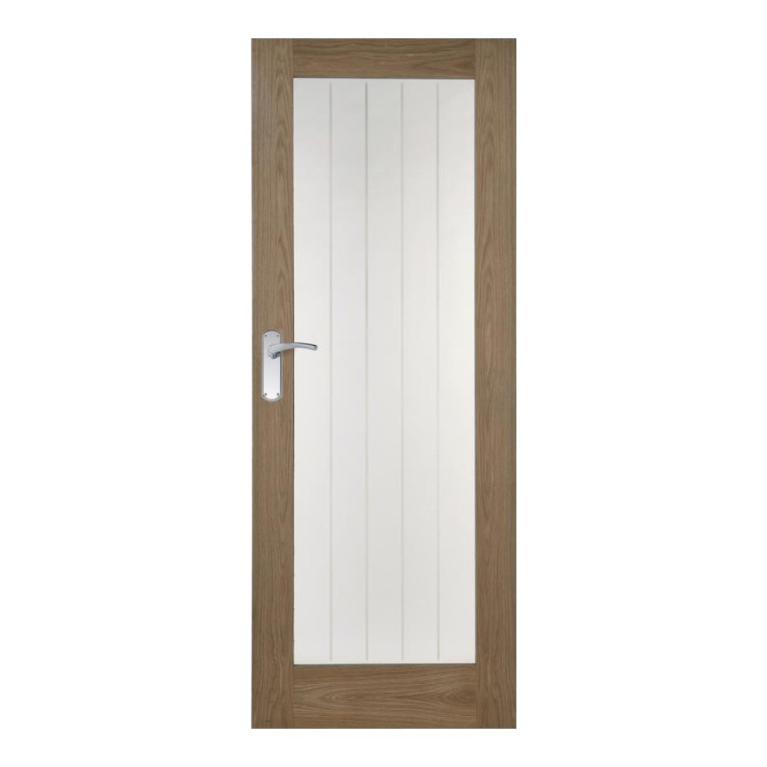 Genoa Oak Clear Glazed Door