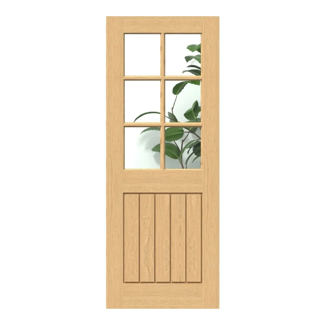 Mexicano Oak 6 Glazed - Pre-finished Doors